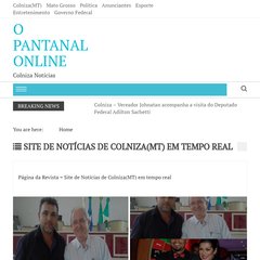O Pantanal Online: Site de Notícias de Colniza/MT, do Brasil e do Mundo.