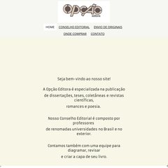 opcaoeditora.com Publique seu livro, Autores, Publicações