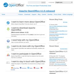 OpenOffice.org - The Free and Open Productivity Suite