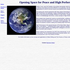 openspaceworld.com Practice of Peace, Wave Riders, Program