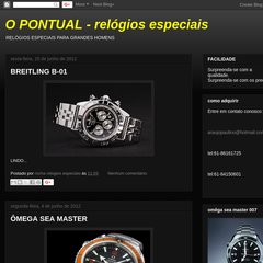 O PONTUAL - relógios especiais