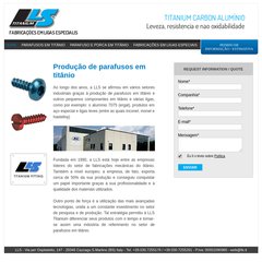 Produção de parafusos em titânio - LLS