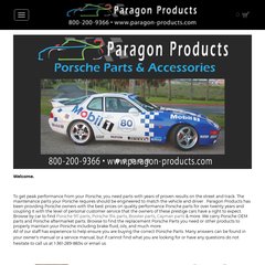 Paragon Products - Porsche Parts & Accessories - Koni, Pagid, K&N, Bilstein, Racers