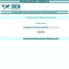 Passagens Aereas