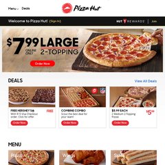 pizzahut.com Pizza Delivery, order pizza online, catering services