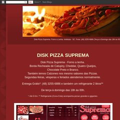 pizzasuprema.blogspot.com DISK PIZZA SUPREMA, Início, Postagens (Atom)