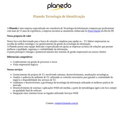 Planedo Tecnologia de Identificação