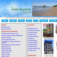 HOTÉIS E POUSADAS DE PIÚMA - ES :: FOTOS,&nbsp; PRAIAS DE PIÚMA, HOSPEDAGEM,
