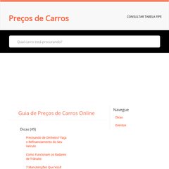 &nbsp;|&nbsp;Preços de Carros
