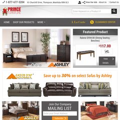 Www Princefurniture Ca Home Furniture Store In Canada Thompson Mb