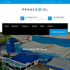 Proaço Estruturas - Estruturas Metálicas, Concreto Pré-Moldado, Telhas Metálicas.