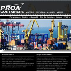 Venda, aluguel, vistoria e reparos em containers - Proa Containers