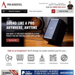 Welcome to ProAcousticsUsa.com call us @ 1-888-256-4112 or fax 254-698-2037