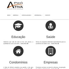 proativacobrancas.com.br Cobranças, Assessoria, Administradora