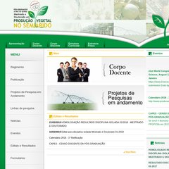 producaovegetal.com.br Apresentação, CorpoDocente, CorpoDiscente