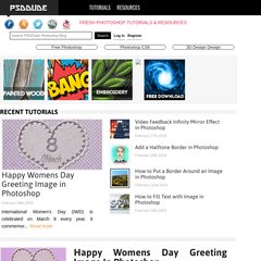 Photoshop tutorials and resources | PSDDude
