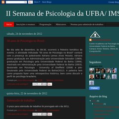 II Semana de Psicologia da UFBA/ IMS