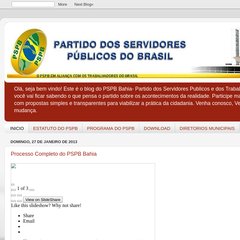  02:48, 0 comentários, Links para esta postagem, PSPB FAZ PEDIDO DE IMPUGNAÇÃO DO PSD.