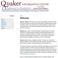 Quaker Information Center | A Gateway to Quakerism