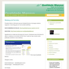 qualidademanaus.wordpress.com Qualidade Manaus, Autores, Mudança de&nbsp;Servidor