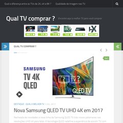 Qual TV comprar ? - Encontre aqui a melhor TV para você comprar : Qual TV comprar ?