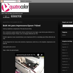 Bulk ink / Cartuchos / Tintas / Papeis