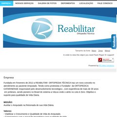 reabilitarortopedia.com.br Ir para conteúdo, Empresa, Nossos Serviços