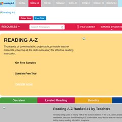 Reading A-Z: The online leveled reading program with downloadable books to print and assemble