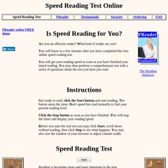 Speed Reading Test Online