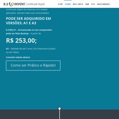 Home | R. E INVENT | Certificado DigitalR. E INVENT | Certificado Digital | Certificados