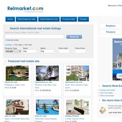 International real estate and International property listings portal with Holiday