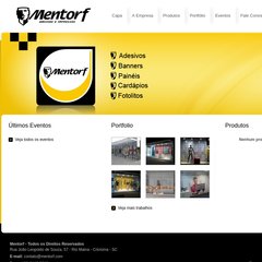 Mentorf - Adesivos, Banners, Painéis, Cardápios, Fotolitos e Impressos
