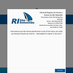 Oficial de Registro de Imóveis e Anexos de São Sebastião