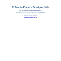 Robiauto Pe&ccedil;as e Servi&ccedil;os Ltda