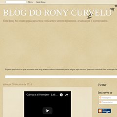 BLOG DO RONY CURVELO