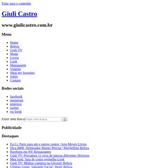 Salada de Frutas - Um blog dedicado para o universo feminino, focado em moda, beleza,