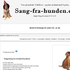 komfortabel Match mest www.Sang-fra-hunden.dk - klagesang fra hunden