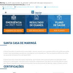 Página Inicial - Hospital Santa Casa de Maringá