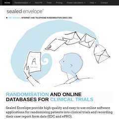 sealedenvelope.com Randomisation services, Create a randomisation list, Power calculators
