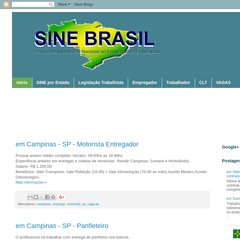 sinebrasil.blogspot.com Início, SINE por Estado, Legislação Trabalhista