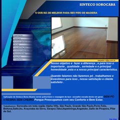 SINTECO SOROCABA piso de madeira bona verniz sem pó poliuretano granitos marmores