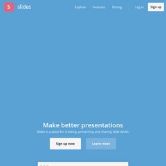 slid.es Explore, Features, Pricing