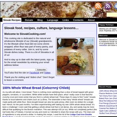 Recipes from Slovakia, food, traditions, and language lessons - Slovak Cooking