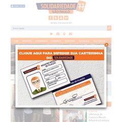 Solidariedade - SP | Solidariedade - SP. Nossa luta é a luta do trabalhador brasileiro