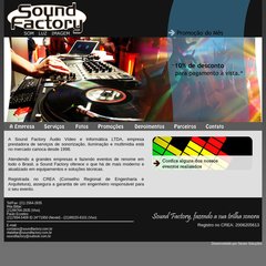 Sound Factory - Som, Luz, Tel&atilde;o