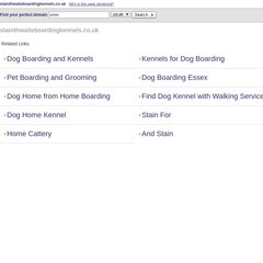 stainthwaite kennels