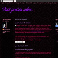 Você precisa saber...