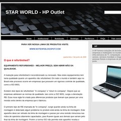 starworldhp.blogspot.com Institucional, Notebooks, Desktops