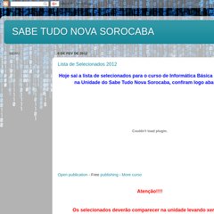 SABE TUDO NOVA SOROCABA