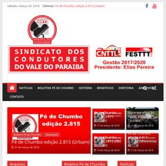 Site oficial do Sindicato dos Condutores do Vale do Para&iacute;ba